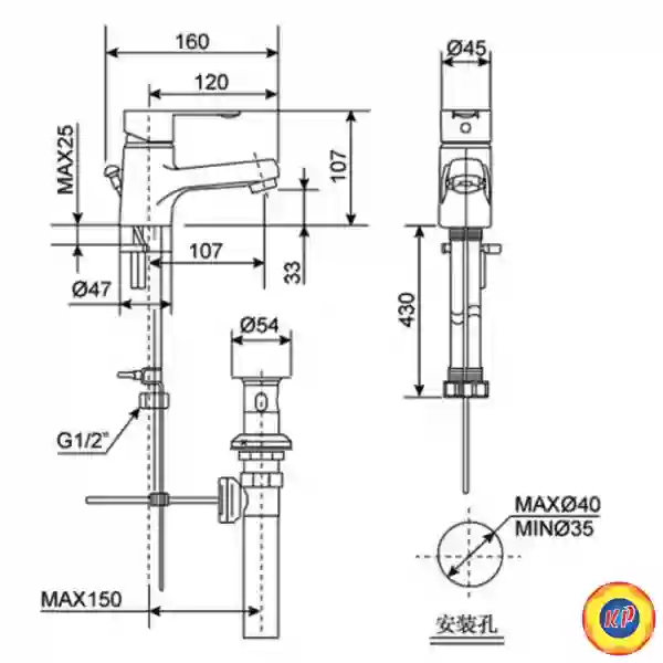 Vòi Lavabo American Standard WF-6501 Nóng Lạnh