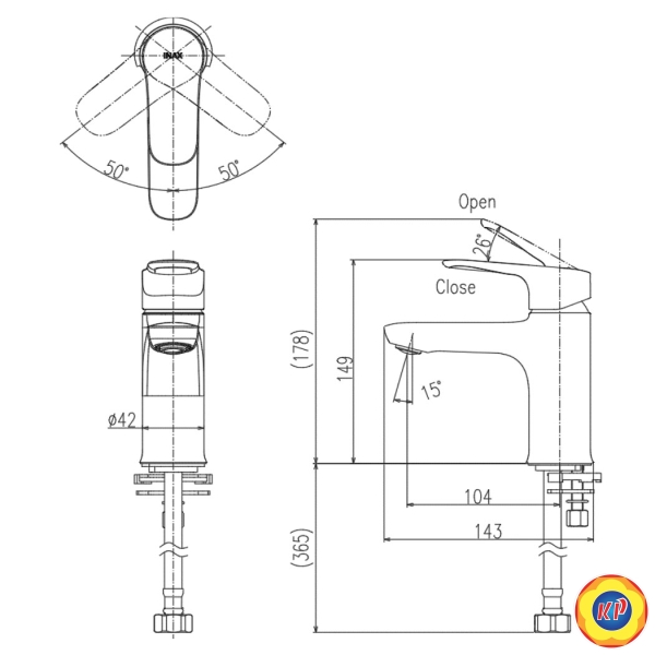 Vòi Chậu Rửa Lạnh Inax LFV-22S (LFV22S) Gật Gù