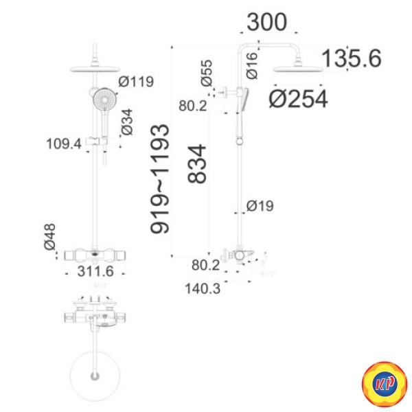 Sen Cây Nhiệt Độ American Standard WF-1M13 LOVEN