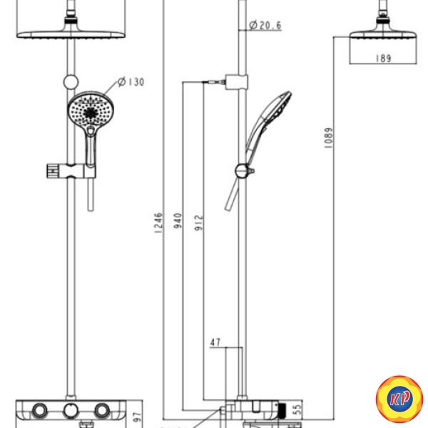 Sen Cây Cảm Biến Nhiệt American Standard WF-4956 EasySET