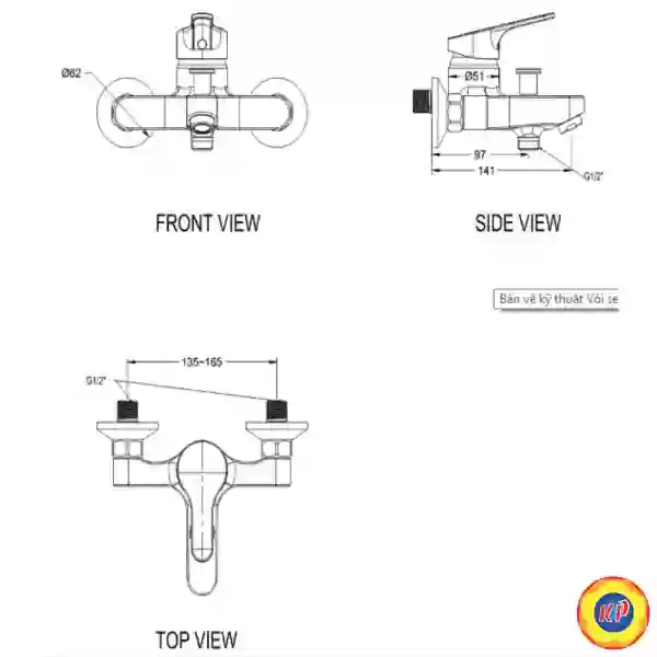 Vòi Sen American Standard WF-1411 Concept  Nóng Lạnh
