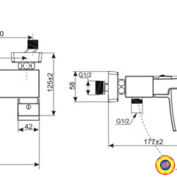 Vòi Hoa Sen Inax BFV-403S (BFV403S) Nóng Lạnh