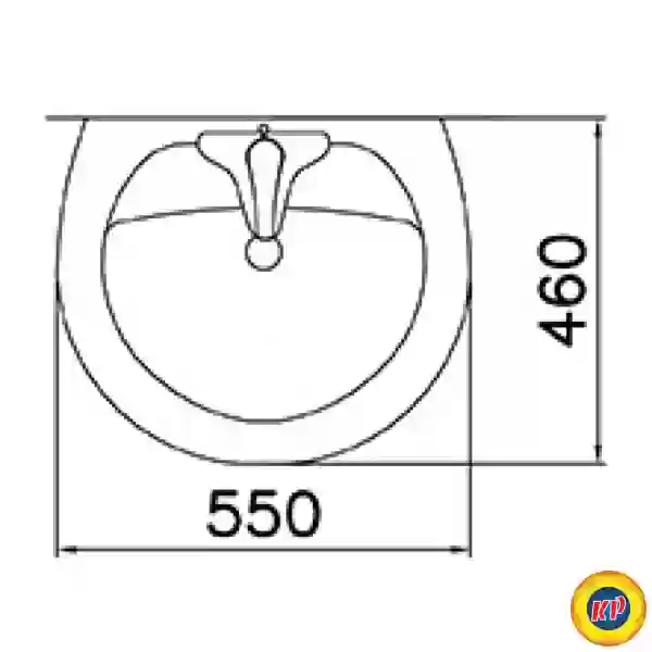 Chậu Rửa Lavabo Treo Tường CAESAR L2220