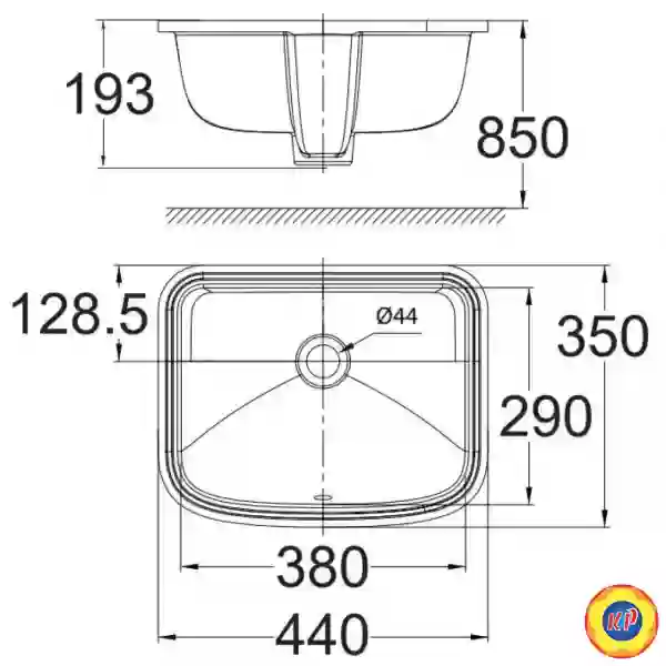 Chậu Lavabo Âm Bàn American Standard WP-0468m Loven