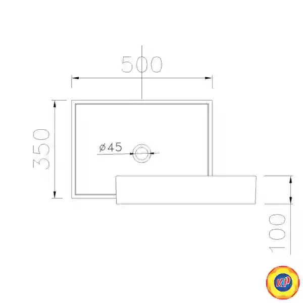 Chậu Rửa Lavabo Đặt Bàn CAESAR LF5254