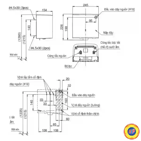 Máy Sấy Tay TOTO TYC322WF Tốc Độ Cao
