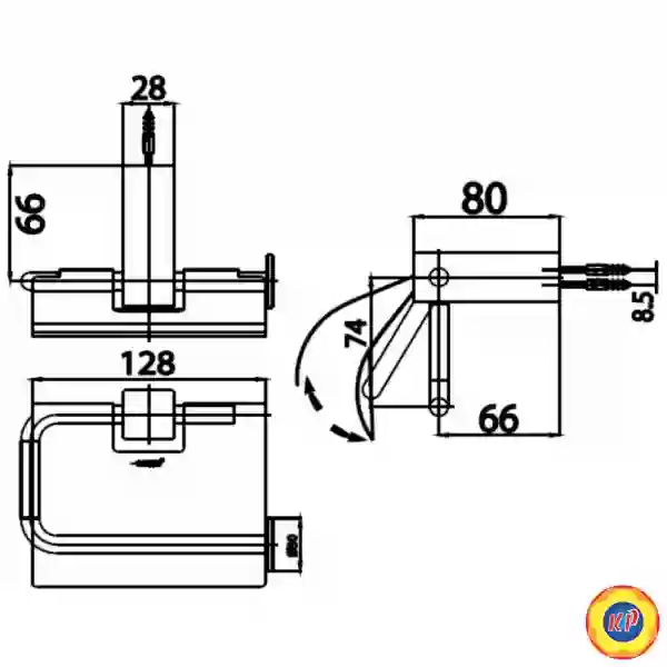 Móc Giấy Vệ Sinh Cotto CT889(HM)