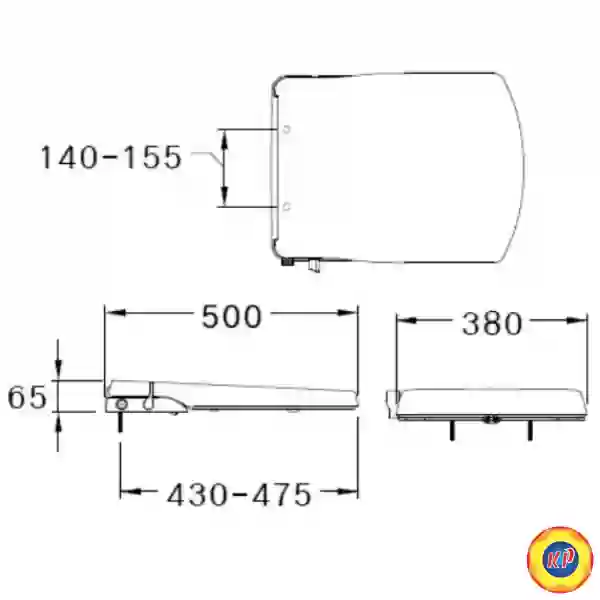 Nắp Rửa Cơ Cotto CVN92200 Convenience 2 Chế Độ