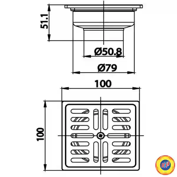 Thoát Sàn COTTO CT697Z2P(HM) (Ø50.8)