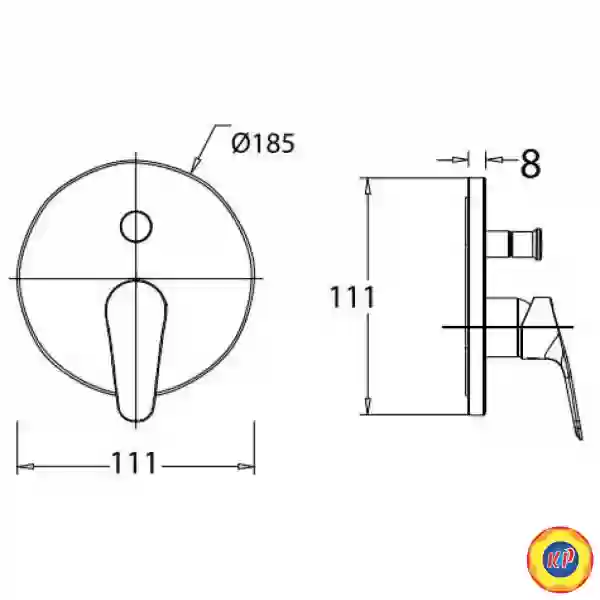 Sen Tắm Âm Tường American Standard WF-0321 Cygnet