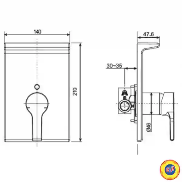 Sen Tắm Âm Tường American Standard WF-3921 Active