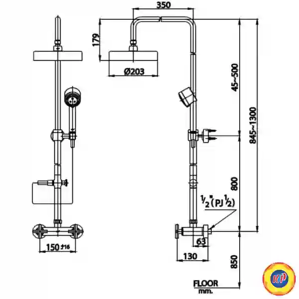Sen Cây COTTO CT276C16WS Cross Nóng Lạnh
