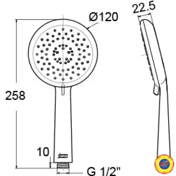 Tay Sen American Standard A-6099-GR-HS Moonshadow 3 Chế Độ