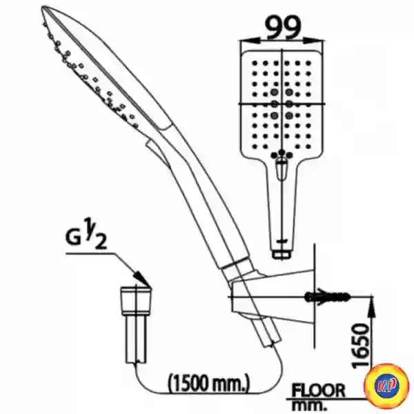 Tay sen Cotto Z89(HM) 3 Chức Năng