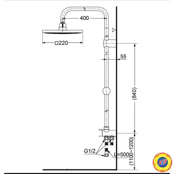 Thân Sen Cây TOTO DM907C1S Tắm Đứng