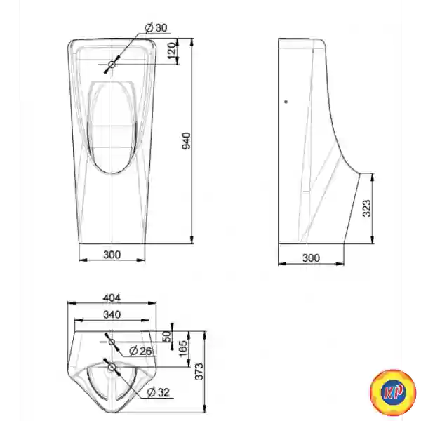 Bồn Tiểu Nam Đặt Sàn American Standard WP-6605 LYNBROOK