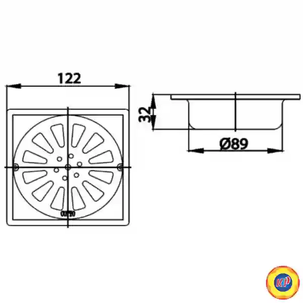 Thoát Sàn COTTO CT640Z3(HM) (Ø89)
