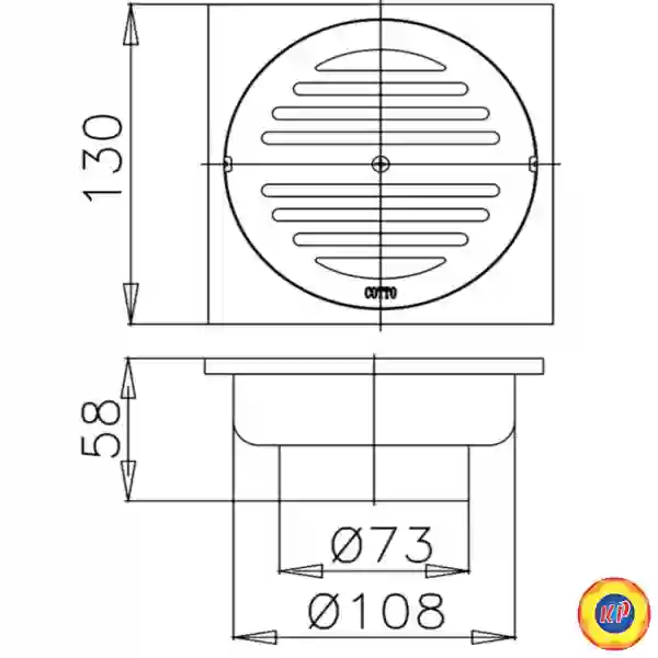 Thoát Sàn COTTO CT647Z2(HM) (Ø73)