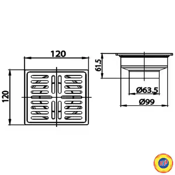 Thoát Sàn COTTO CT697Z3PW(HM) Ø63.5