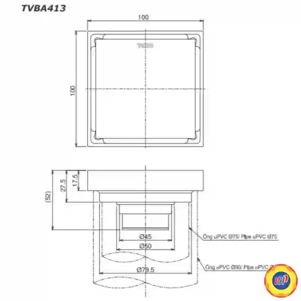 Phểu Thoát Sàn TOTO TVBA413