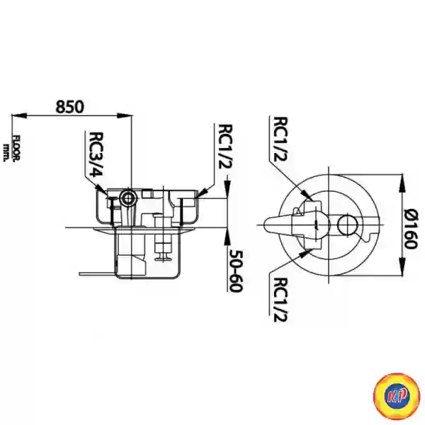 Van Điều Chỉnh Nóng Lạnh Cotto CT3005AEV Lever Handle Âm Tường