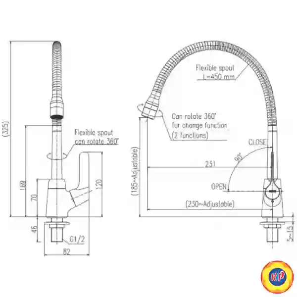 Vòi Rửa Bát Inax SFV-18 (SFV18) Lạnh
