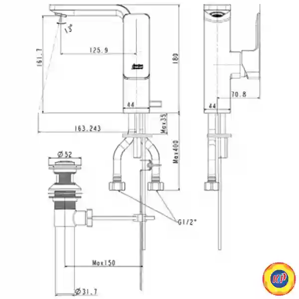 Vòi Lavabo American Standard WF-1305 Acacia E Nóng Lạnh