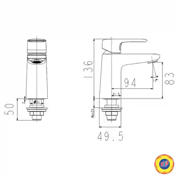 Vòi Lavabo American Standard WF-1M06 Loven Lạnh