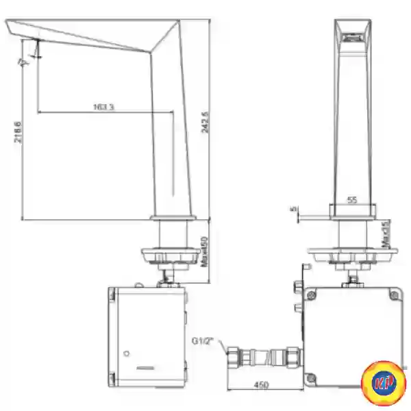 Vòi Lavabo American Standard WF-8510.AC Cảm Ứng 220V