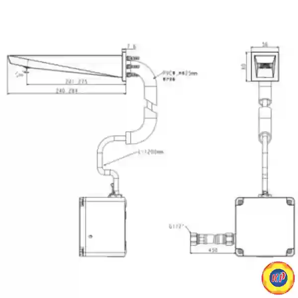 Vòi Lavabo American Standard WF-8511.DC Cảm Ứng Pin Gắn Tường