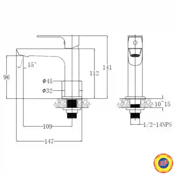 Vòi Lavabo Caesar B060C Lạnh