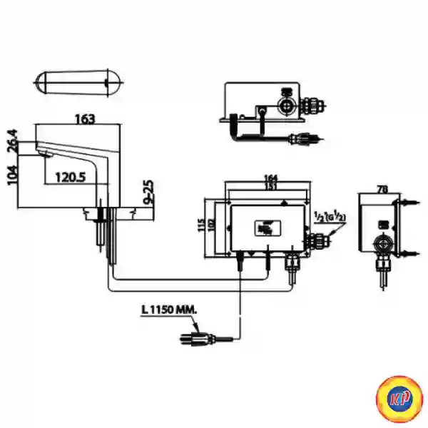 Vòi Lavabo Cảm Ứng COTTO CT4902DC PIN