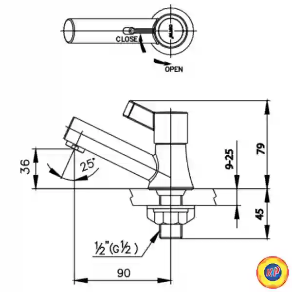 Vòi Lavabo COTTO CT1091C33(HM) Lạnh