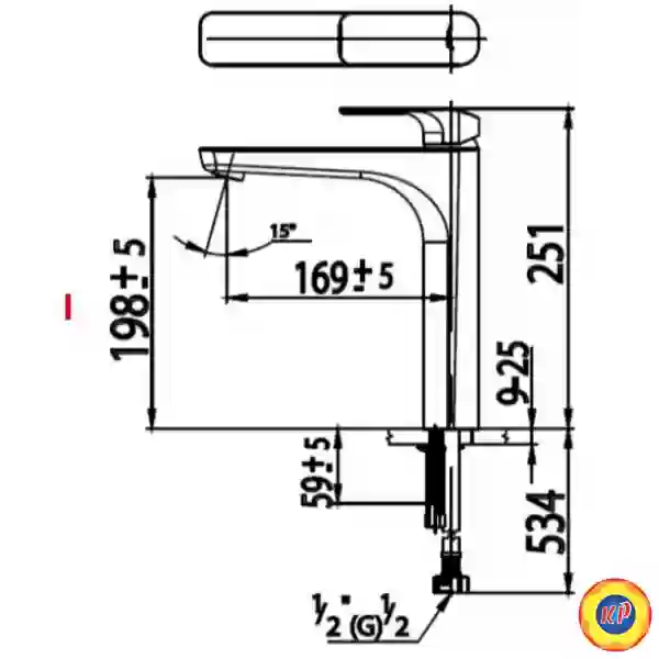 Vòi Lavabo COTTO CT1133AY Scirocco Thân Cao Lạnh
