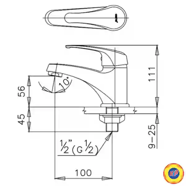 Vòi Lavabo COTTO CT167D(HM) Arona Lạnh