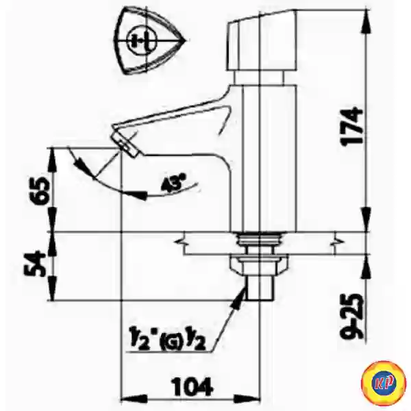 Vòi Lavabo COTTO CT1064(HM) Nước Lạnh Bán Tự Động