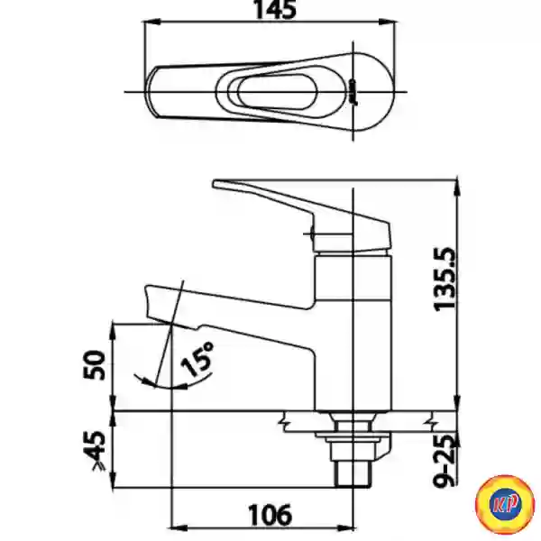 Vòi Lavabo COTTO CT1165AE(HM) NEXT II Lạnh