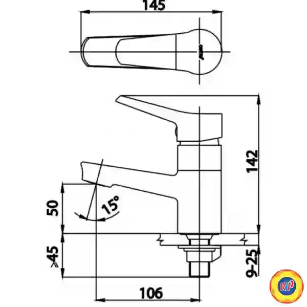 Vòi Lavabo COTTO CT1166AE(HM) NEXT III Lạnh