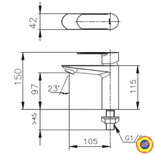 Vòi Lavabo COTTO CT1176A WALTZ Lạnh