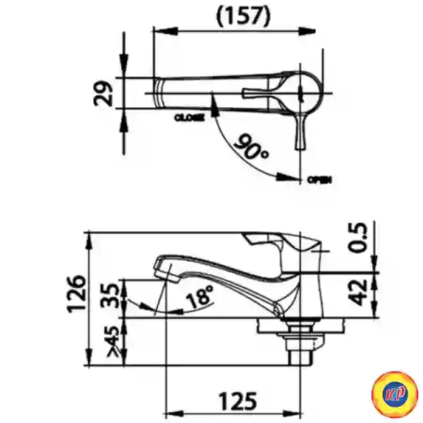 Vòi Lavabo COTTO CT1207(HM) Lạnh