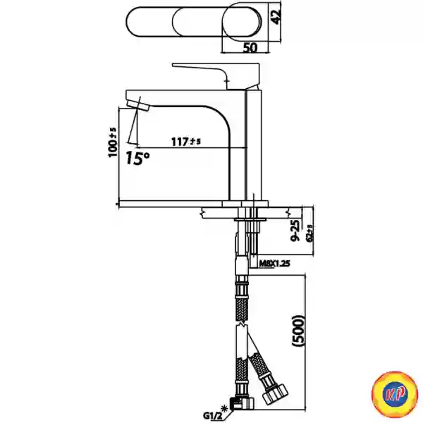 Vòi Lavabo COTTO CT2160A Luke Nóng Lạnh