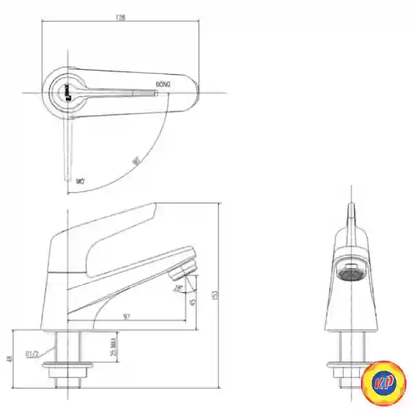 Vòi Nước Lạnh Lavabo Inax LFV-17 (LFV17)