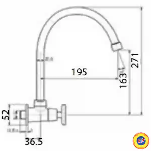 Vòi Rửa Chén Lạnh American Standard WF-T707 