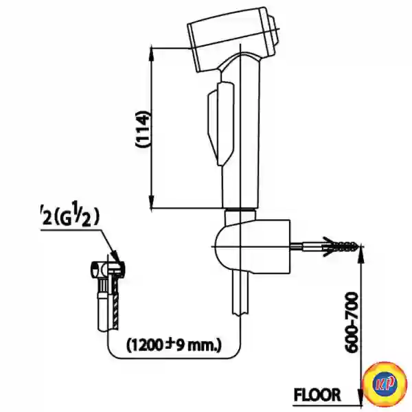 Vòi Xịt Toilet COTTO CT980H#WH(HM)