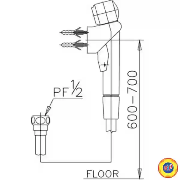 Vòi Xịt Toilet COTTO CT666K#WH(HM)
