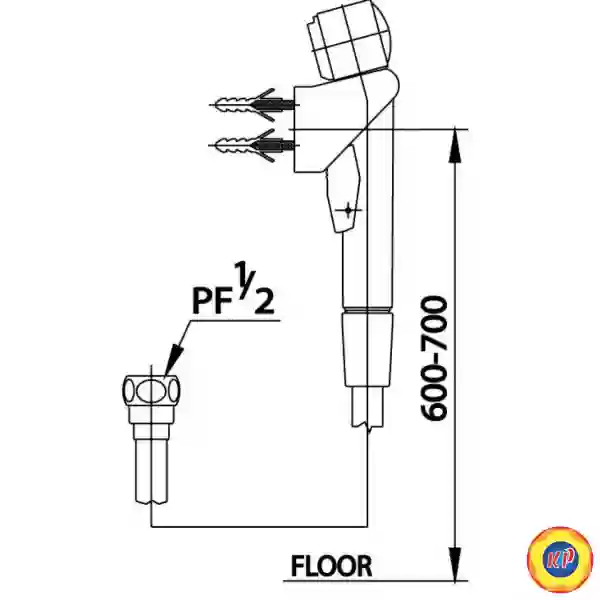 Vòi Xịt Toilet COTTO CT666N#WH(HM)