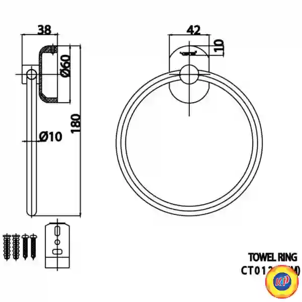Vòng Treo Khăn Cotto CT0127(HM)