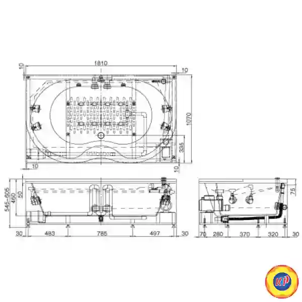 Bồn Tắm Inax MSBV-1800N (MSBV1800N) Massage 1.8M