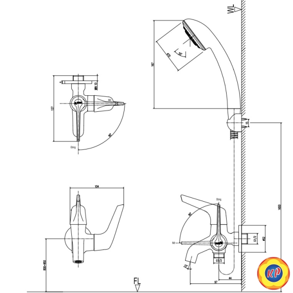Sen Cây Inax BFV-17-8C/BFV-CL1 Lạnh