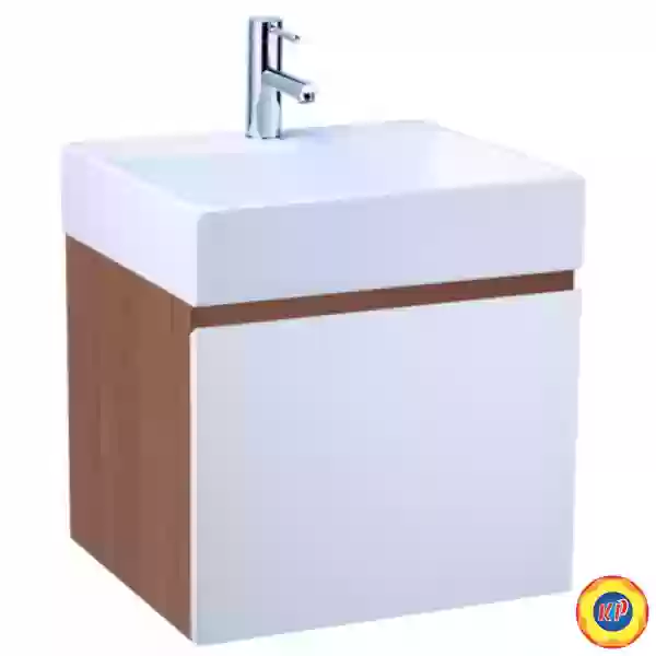 Bộ Tủ Lavabo Caesar Treo Tường LF5253/EH05253AWV Vân Gỗ